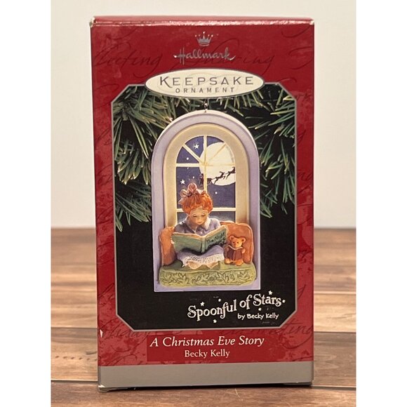 1998 HALLMARK ORNAMENT QX6873 CHRISTMAS EVE STORY SPOONFUL OF STARS BECKY KELLY - Picture 2 of 8